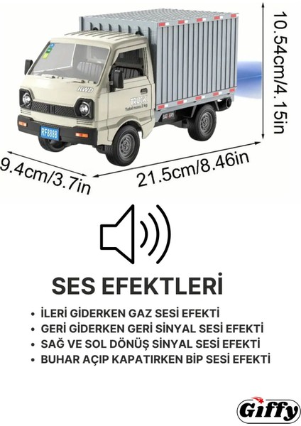 Uzaktan Kumandalı Rc Kamyonet ,buhar Atan, Şarjlı, Ses Efektli, Işıklı, Kapıları Açılan, 2.4 Ghz fiyatları