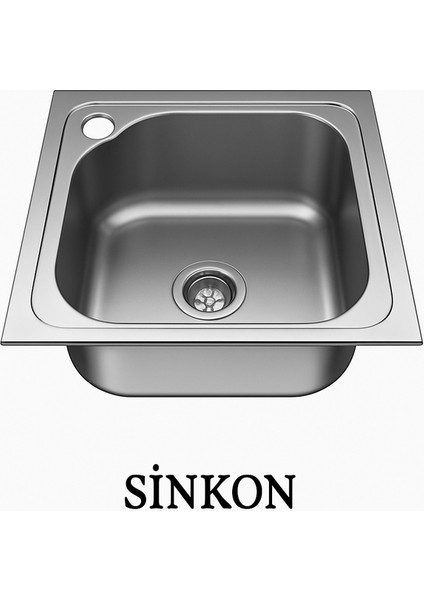 Paslanmaz Krom Evye 40X50 Ankastre Eviye Sol Delikli modelleri