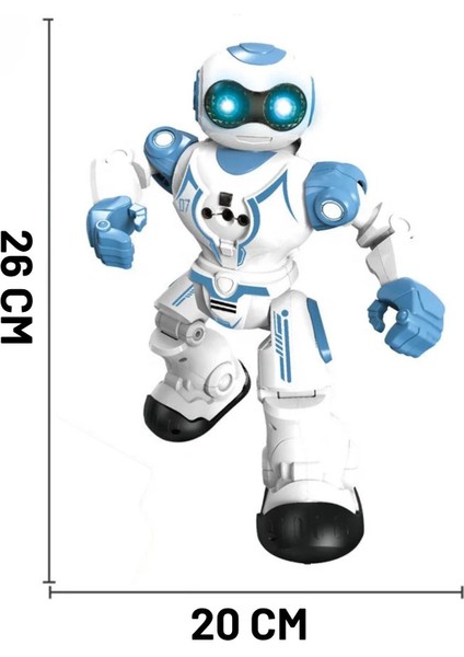Oyuncak 16 Fonksiyonlu Şarjlı Uzaktan Kumandalı Akıllı Robot Sesli Işıklı Programlama Dans Moonwalk fırsatları