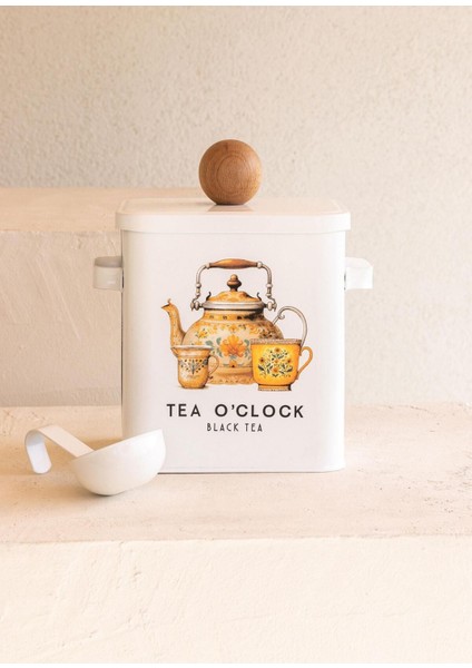 Beyaz Çay Saklama Kabı, 13X20X23 Cm, Şık ve Kullanışlı Mutfak Ürünü fiyatları