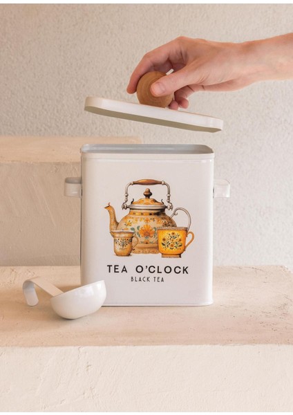 Beyaz Çay Saklama Kabı, 13X20X23 Cm, Şık ve Kullanışlı Mutfak Ürünü modelleri