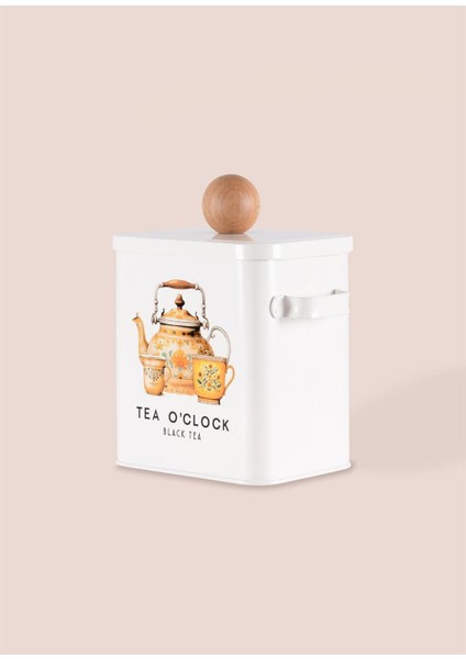 Beyaz Çay Saklama Kabı, 13X20X23 Cm, Şık ve Kullanışlı Mutfak Ürünü indirimleri