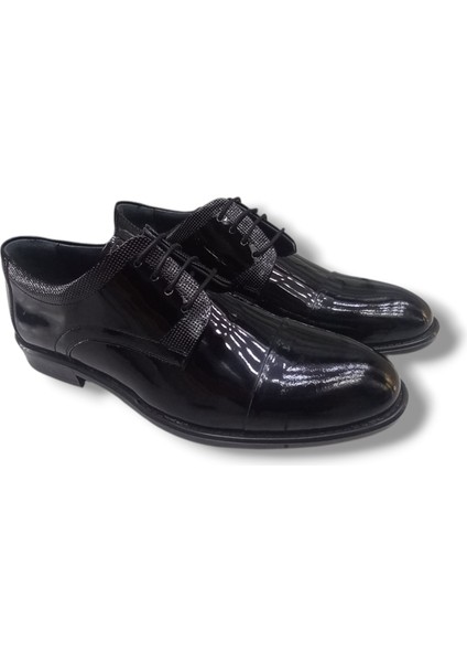 GR0345 Hakiki Antik Rugan Deri Lazerli Üst Kalite Business Erkek Klasik Ayakkabı