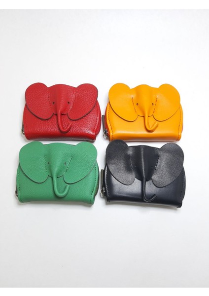 Fil Şekilli Gerçek Deri Kartlık – Bereket ve Şans Sembolü Akordeon indirimleri