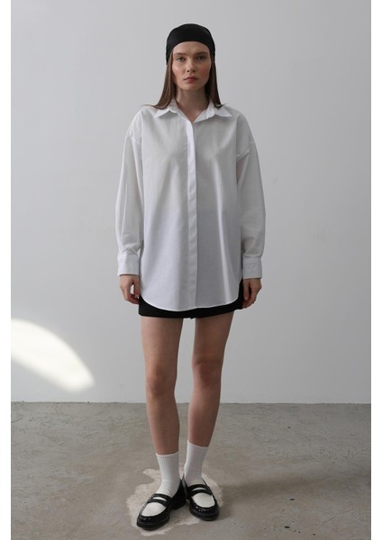 Oversize Uzun Kollu Poplin Gömlek fiyatları