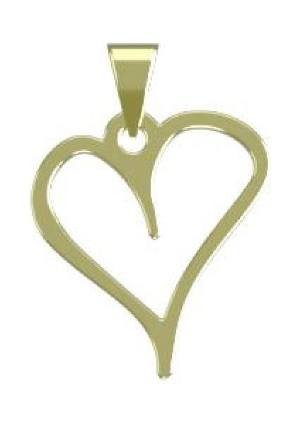 14 Ayar Altın Kalp Kolye Ucu 0.3 Gr, KC17427 Kodlu modelleri