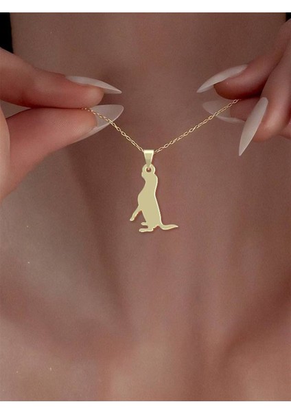14 Ayar Altın Köpek Kolye Ucu 0.3 Gr, KC16411 Kodlu