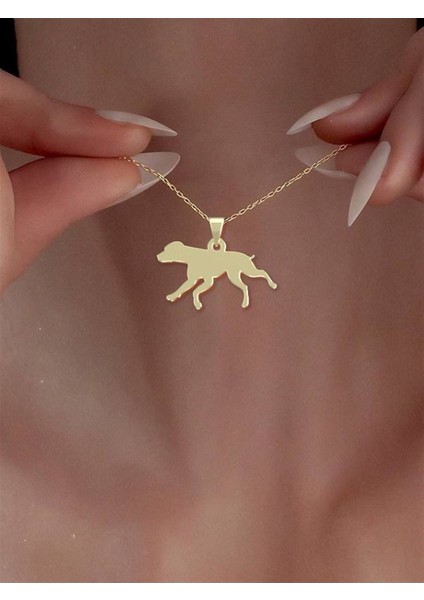 14 Ayar Altın Köpek Kolye Ucu 0.3 Gr, KC16422 Kodlu