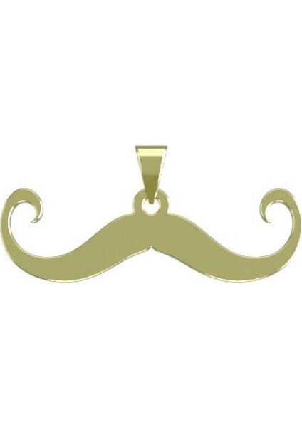 14 Ayar Altın Bıyık Kolye Ucu 0.3 Gr, KC17206 Kodlu modelleri