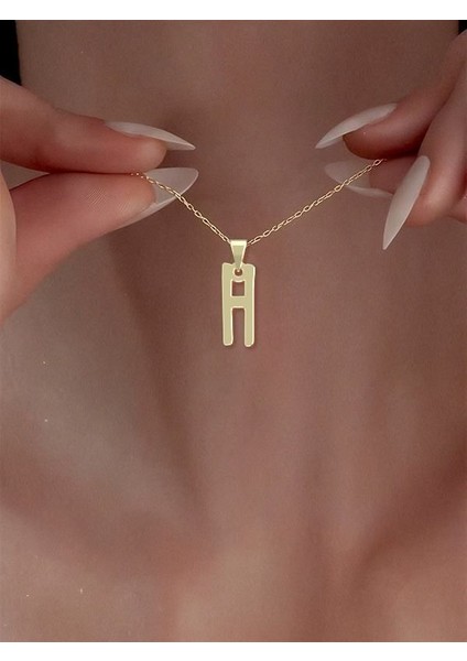 14 Ayar Altın H Harfi Kolye Ucu 0.3 Gr, KC16815 Kodlu
