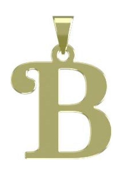14 Ayar Altın B Harfi Kolye Ucu 0.3 Gr, KC17199 Kodlu modelleri