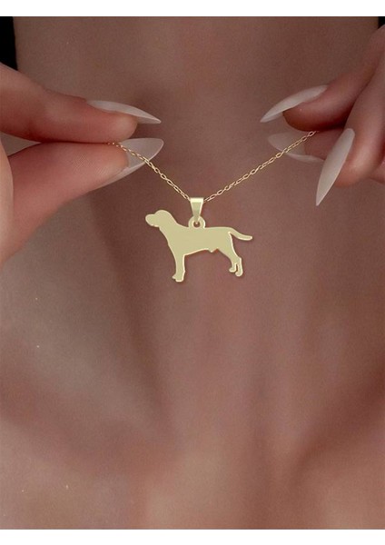 14 Ayar Altın Köpek Kolye Ucu 0.3 Gr, KC16441 Kodlu