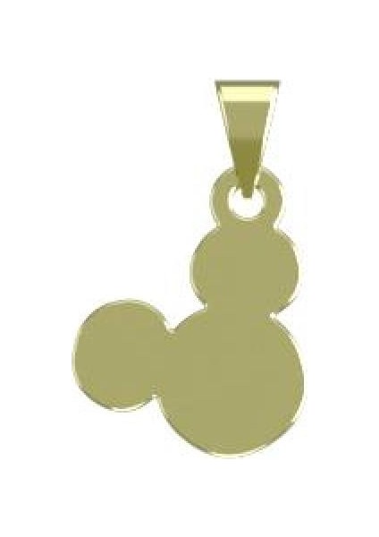 14 Ayar Altın Mickey Mouse Kolye Ucu 0.3 Gr, KC14487 Kodlu modelleri