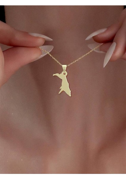 14 Ayar Altın Köpek Kolye Ucu 0.3 Gr, KC16367 Kodlu