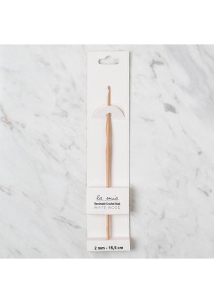 La Mia Whitewood 2 mm 15.5 cm Ahşap Yün Tığ