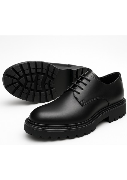 GR0346 Hakiki Deri Hafif Eva Taban Comfort Bağcıklı Erkek Günlük Klasik Baba Ayakkabısı