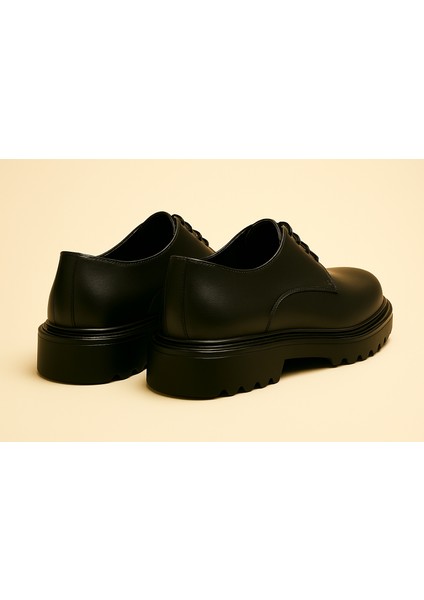 GR0346 Hakiki Deri Hafif Eva Taban Comfort Bağcıklı Erkek Günlük Klasik Baba Ayakkabısı