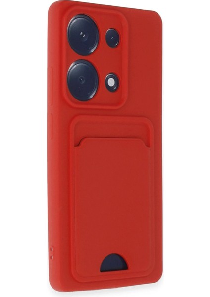 Xiaomi Redmi Note 13 Pro 4g Kılıf Kelvin Kartvizitli Silikon - Kırmızı - NX5188-9112 fiyatları