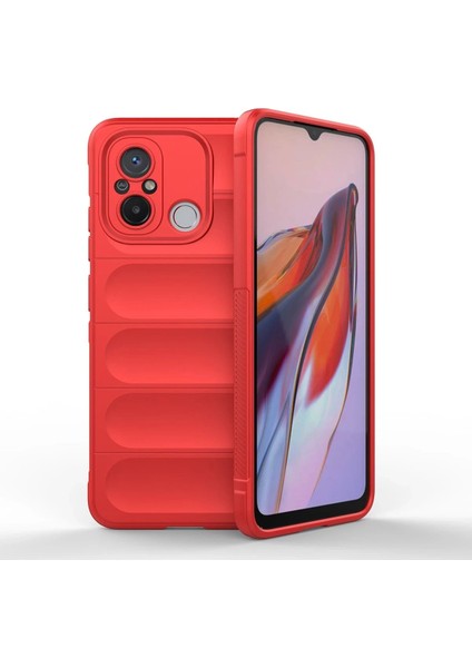 Xiaomi Redmi 12C Kılıf Optimum Silikon - Kırmızı - NX4992-4815