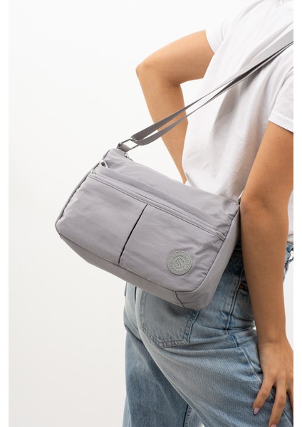 4009 Kadın Suya Dayanıklı Paraşüt Kumaş El Omuz Çantası Kol Çantası Çapraz Çantası