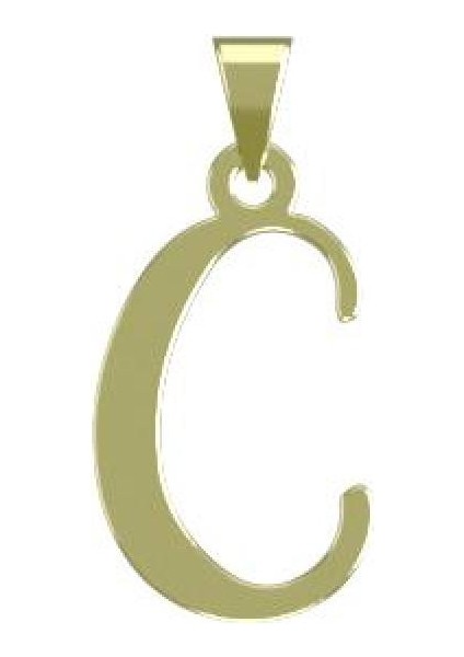 14 Ayar Altın C Harfi Kolye Ucu 0.3 Gr, KC16782 Kodlu modelleri
