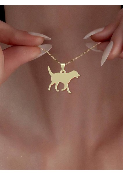 14 Ayar Altın Köpek Kolye Ucu 0.3 Gr, KC16372 Kodlu