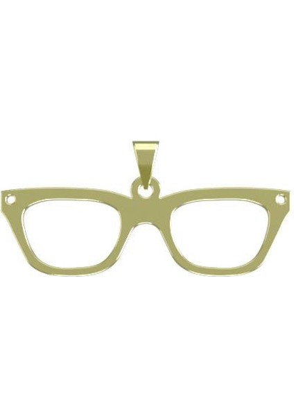 14 Ayar Altın Gözlük Kolye Ucu 0.3 Gr, KC17388 Kodlu modelleri