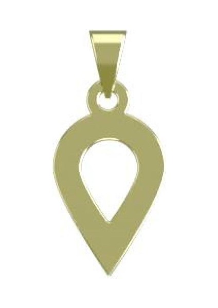 14 Ayar Altın Gözyaşı Damlası Kolye Ucu 0.3 Gr, KC10621 Kodlu modelleri