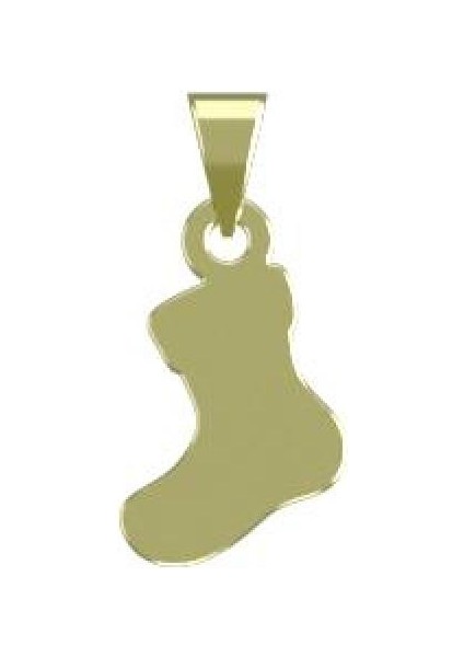 14 Ayar Altın Çorap Kolye Ucu 0.3 Gr, KC10962 Kodlu modelleri