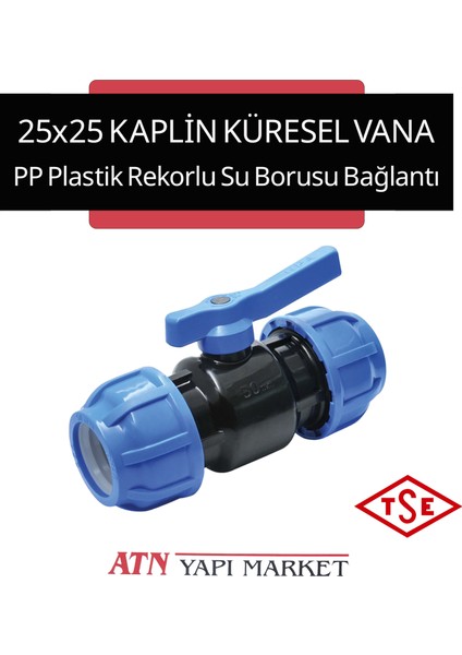 25X25 Plastik Küresel Kaplin Vana