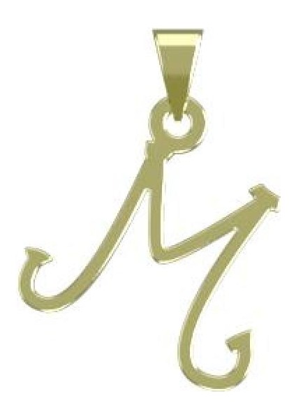 14 Ayar Altın M Harfi Kolye Ucu 0.3 Gr, KC17028 Kodlu modelleri