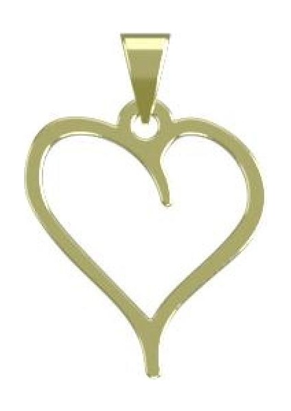 14 Ayar Altın Kalp Kolye Ucu 0.3 Gr, KC17428 Kodlu modelleri