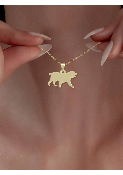 14 Ayar Altın Köpek Kolye Ucu 0.3 Gr, KC16354 Kodlu