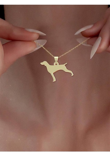 14 Ayar Altın Köpek Kolye Ucu 0.3 Gr, KC16497 Kodlu