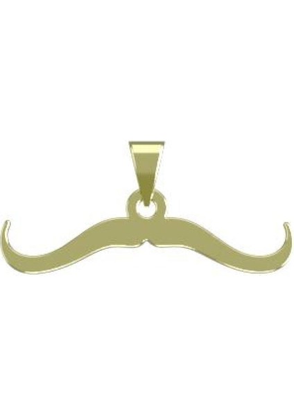 14 Ayar Altın Bıyık Kolye Ucu 0.3 Gr, KC17207 Kodlu modelleri