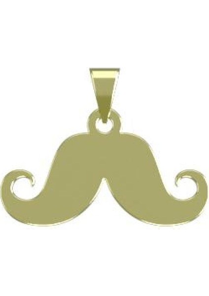 14 Ayar Altın Bıyık Kolye Ucu 0.3 Gr, KC17203 Kodlu modelleri