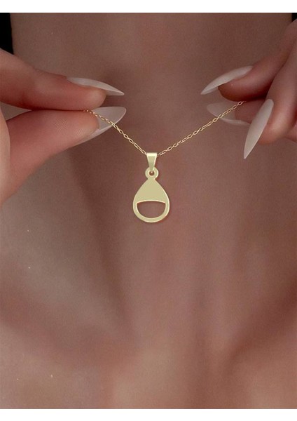 14 Ayar Altın Geometrik Kolye Ucu 0.3 Gr, KC14195 Kodlu