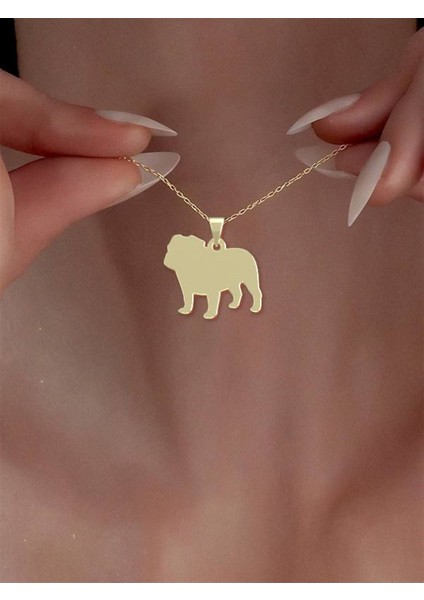 14 Ayar Altın Köpek Kolye Ucu 0.3 Gr, KC16491 Kodlu