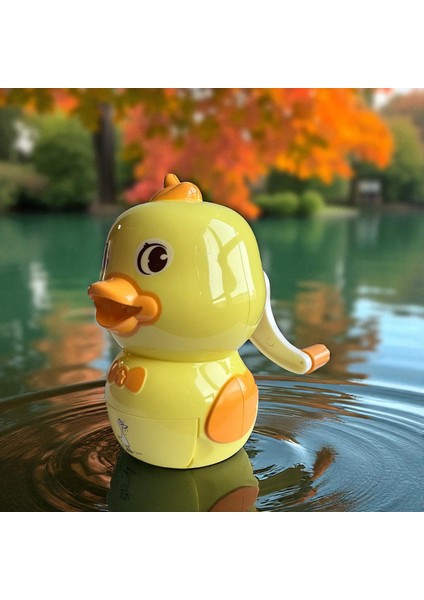 Sevimli Ördek Şeklinde Masa Üstü Kalemtraş, Renkli, Dekoratif