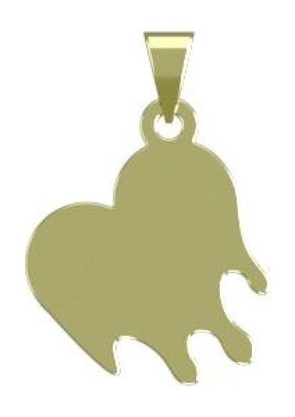 14 Ayar Altın Kalp Kolye Ucu 0.3 Gr, KC17739 Kodlu modelleri