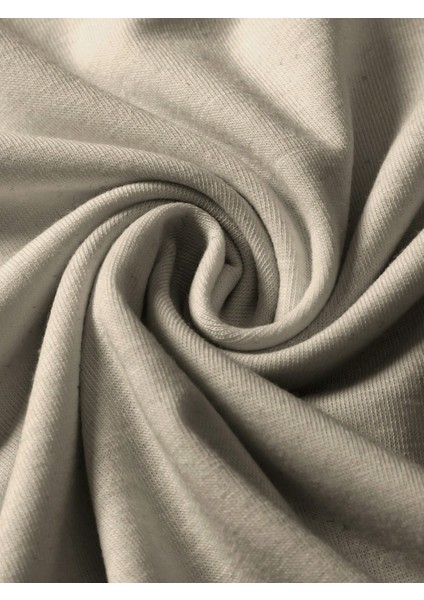 Bej Bisiklet Yaka Omuzları Siyah Garni T-Shirt modelleri