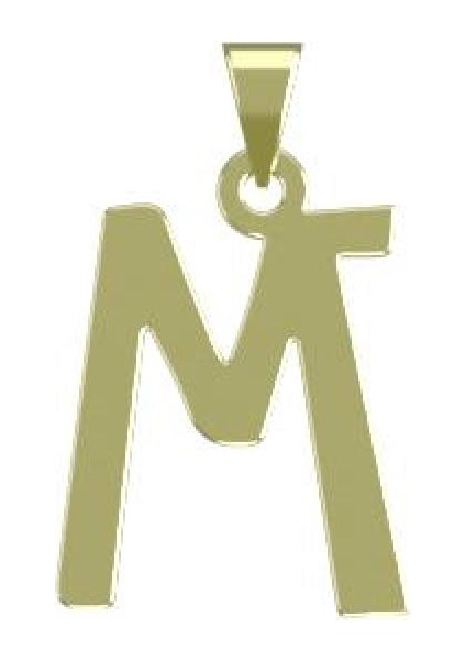 14 Ayar Altın M Harfi Kolye Ucu 0.3 Gr, KC16744 Kodlu modelleri