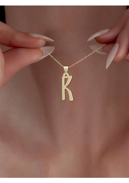 14 Ayar Altın K Herfa Kolye Ucu 0.3 Gr, KC16770 Kodlu