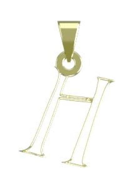 14 Ayar Altın H Harfi Kolye Ucu 0.3 Gr, KC17049 Kodlu modelleri