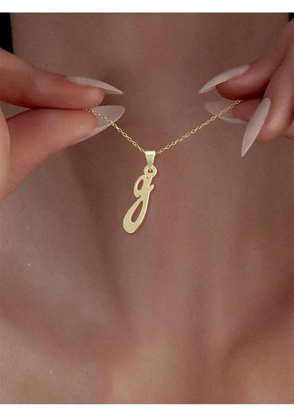14 Ayar Altın G Harfi Kolye Ucu 0.3 Gr, KC17113 Kodlu