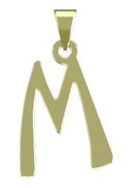 14 Ayar Altın M Harfi Kolye Ucu 0.3 Gr, KC16772 Kodlu modelleri