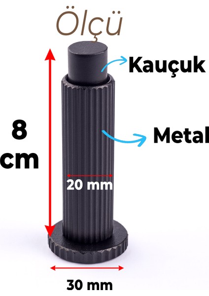 Kapı Stoperi Tamponu Çizgili Siyah Vidalı Metal Tutacağı Tutucu Kapı Arkası Duvar Kolu Stopu Takozu modelleri