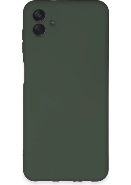 Samsung Galaxy A04E Kılıf Nano Içi Kadife Silikon - Koyu Yeşil - NX8449-7433