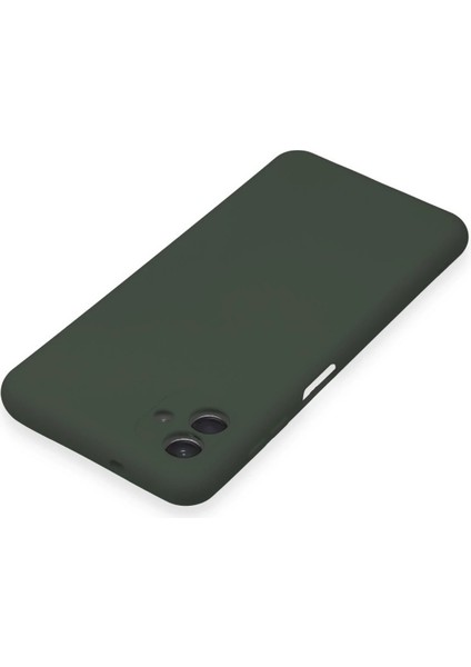 Samsung Galaxy A04E Kılıf Nano Içi Kadife Silikon - Koyu Yeşil - NX8449-7433 fırsatları