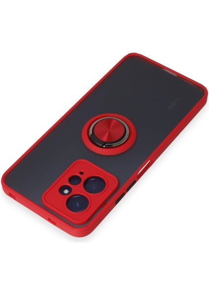 Xiaomi Redmi Note 12 4g Kılıf Montreal Yüzüklü Silikon Kapak - Kırmızı - NX7776-8486 fırsatları